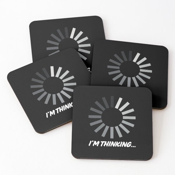 Item preview, Loading Brain – I'm Thinking Funny Sticker designed and sold by MomentumbyOla.