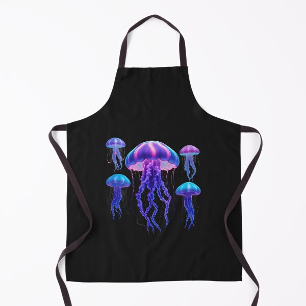Item preview, Neon Jellyfish Bloom – Glowing Jellyfish with Fluorescent Paint Splash designed and sold by ColorSplash123.