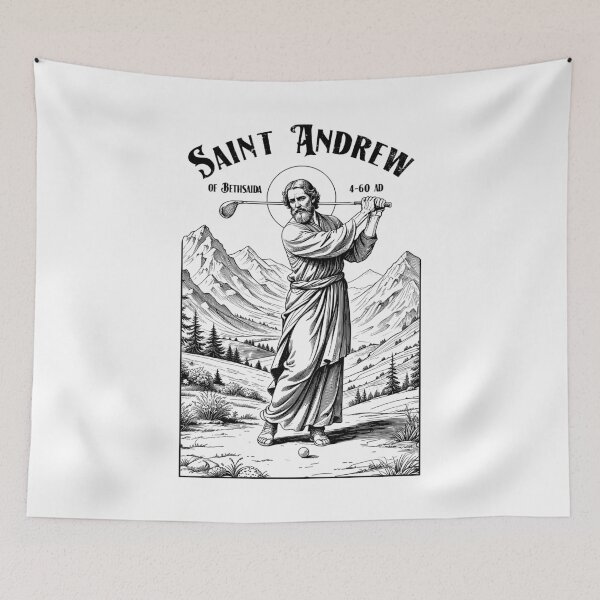 Item preview, Golf Patron Saint Andrew Funny Golfer Golfing Player designed and sold by GrandeDuc.