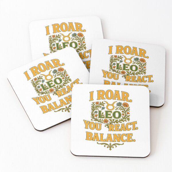 Item preview, Leo “I roar. You react. Balance.” Art Nouveau T-Shirt | Funny Zodiac Power Tee designed and sold by MySpiritTravels.