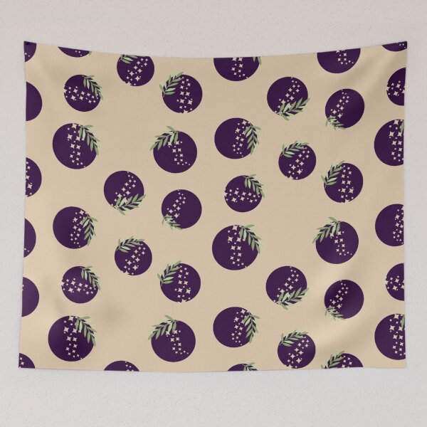Item preview, Purple Sphere with green leaves designed and sold by Art Shimmers.