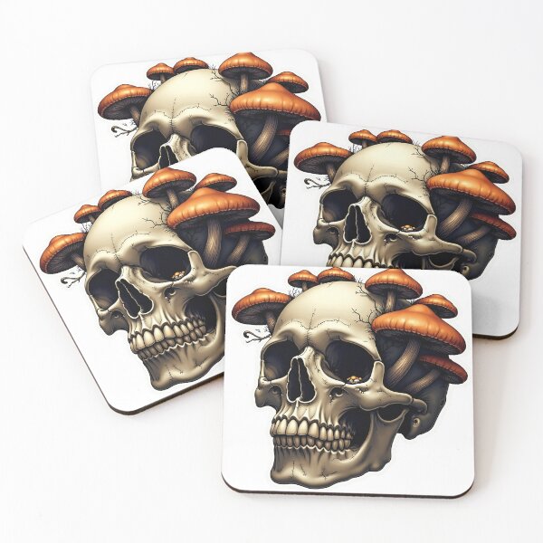 Item preview, Mushroom Skull Fusion designed and sold by Almond Paper Co. .