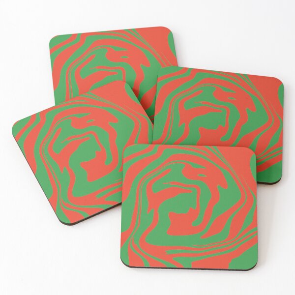 Item preview, Red and Green Abstract Art designed and sold by A-U-Design.
