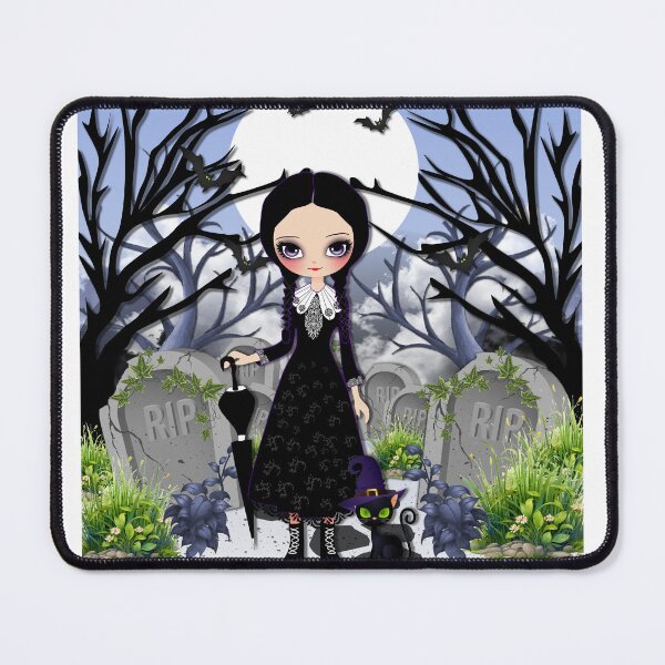 Item preview,  Gothic girl in grave yard designed and sold by Sonia Jones Art.