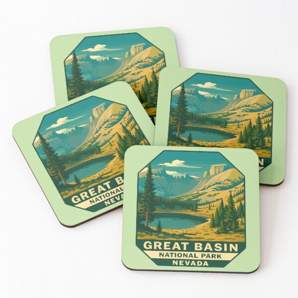 Item preview, Great Basin National Park Retro Desert Mountain Sticker designed and sold by Ismeal Von.