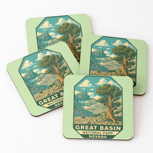 Item preview, Great Basin National Park Retro Desert Mountain Sticker designed and sold by Ismeal Von.