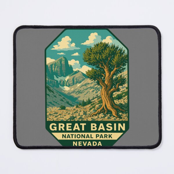 Item preview, Great Basin National Park Retro Desert Mountain Sticker designed and sold by Ismeal Von.