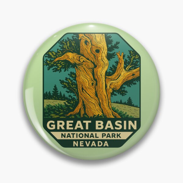 Item preview, Great Basin National Park Retro Desert Mountain Sticker designed and sold by Ismeal Von.
