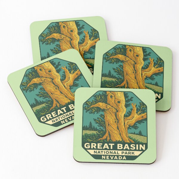 Item preview, Great Basin National Park Retro Desert Mountain Sticker designed and sold by Ismeal Von.