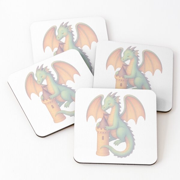 Item preview, Dragon’s Embrace – Pastel Romantasy Castle & Dragon designed and sold by FTS-Studio.