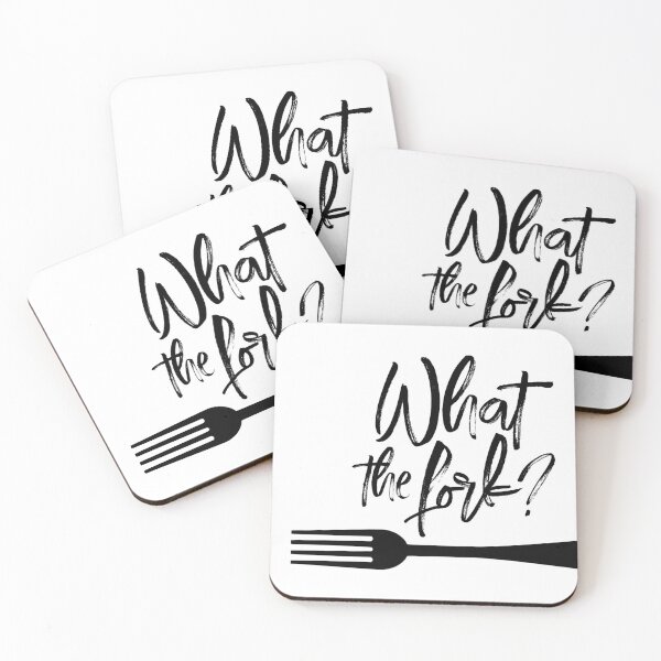 Item preview, What the Fork? Funny Kitchen Quote designed and sold by Parachute425.