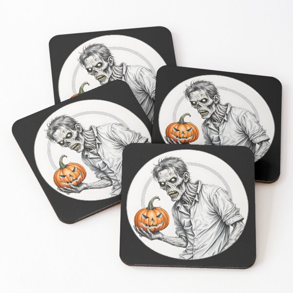 Item preview, Zombie with Pumpkin - Halloween Zombie designed and sold by NightTimeJ.