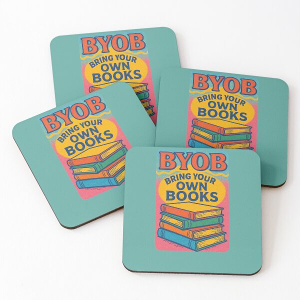 Item preview, BYOB Bring Your Own Books Funny Bookworm designed and sold by FrictionMaxxing.
