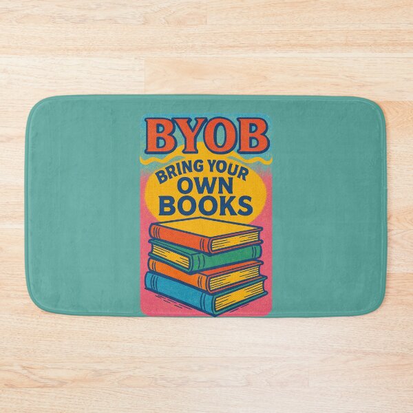 Item preview, BYOB Bring Your Own Books Funny Bookworm designed and sold by FrictionMaxxing.