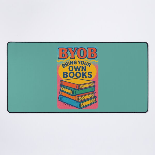 Item preview, BYOB Bring Your Own Books Funny Bookworm designed and sold by FrictionMaxxing.