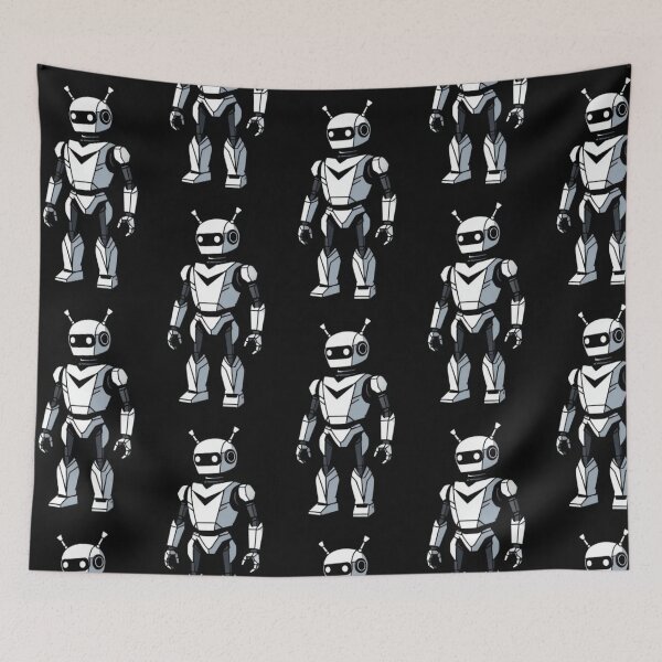 Item preview, Blackwhite robot desighn  designed and sold by Dogandesighn.