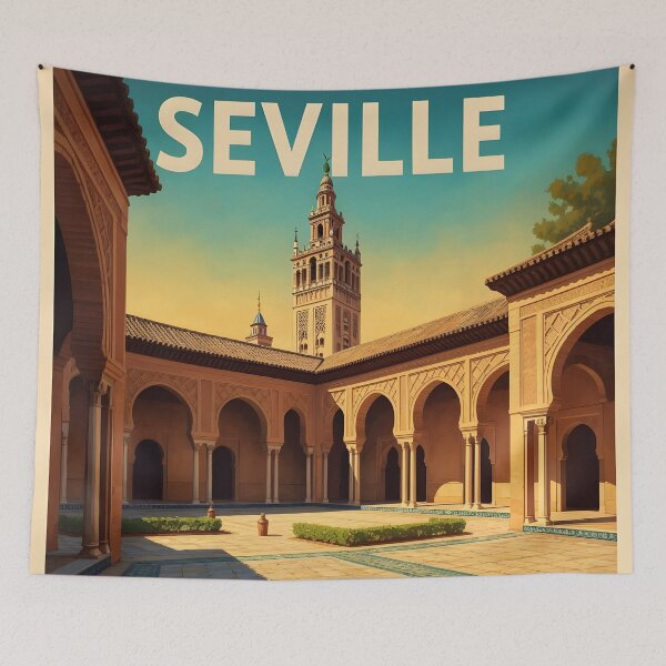 Item preview, Seville: Classic European Travel Poster Elegance designed and sold by LSVart.