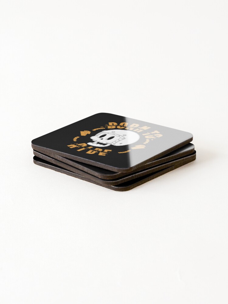 Thumbnail 4 of 5, Coasters (Set of 4), Born To Ride designed and sold by Artthree.
