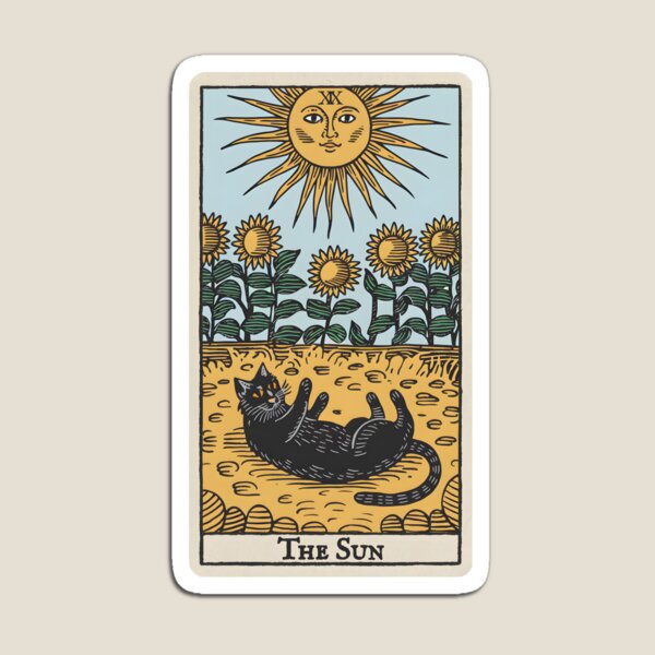 Item preview, The Sun Cat Tarot Card designed and sold by TheOldMitten.