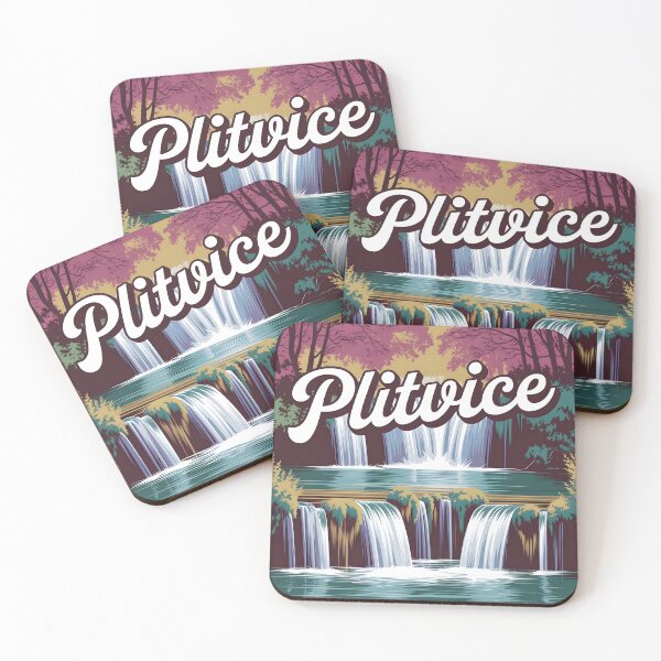 Item preview, Plitvice Lakes: Vintage European Travel Poster designed and sold by LSVart.