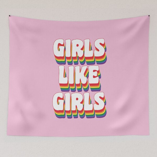 Item preview, Girls like girls (Rainbow and pink) designed and sold by kassiopeiia.