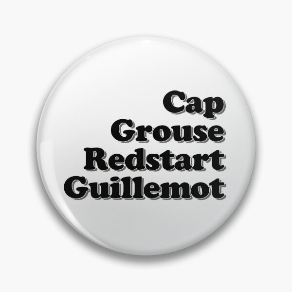Item preview, BLACK BIRDS (Cap, Grouse, Redstart, Guillemot) designed and sold by barn-of-nature.