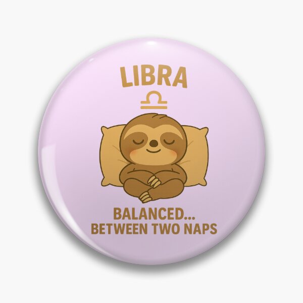 Item preview, Libra Sloth – Balanced Between Two Naps | Funny Zodiac Nap Art designed and sold by konthai.familyart.
