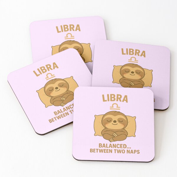 Item preview, Libra Sloth – Balanced Between Two Naps | Funny Zodiac Nap Art designed and sold by konthai.familyart.