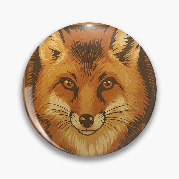 Item preview, Wood Badge Fox designed and sold by Broken Antler Designs .