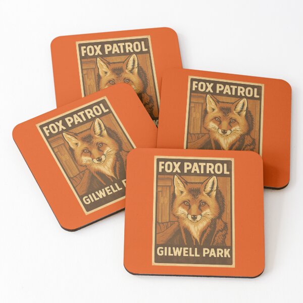 Item preview, Wood Badge Fox designed and sold by Broken Antler Designs .