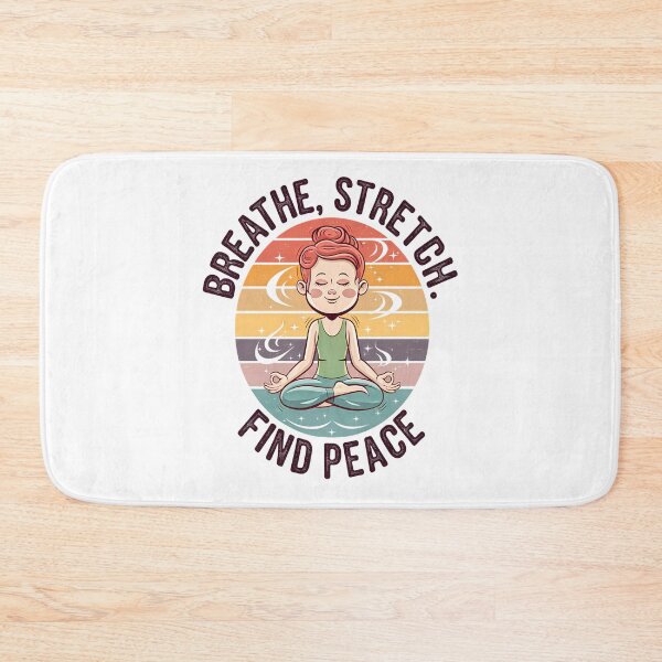 Item preview, Breathe Stretch Find Peace Yoga Girl designed and sold by Taans-Creation.