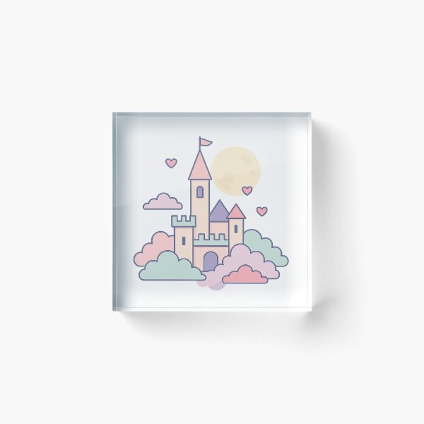 Item preview, Moonlit Romantasy Castle – Pastel Fairycore designed and sold by FTS-Studio.