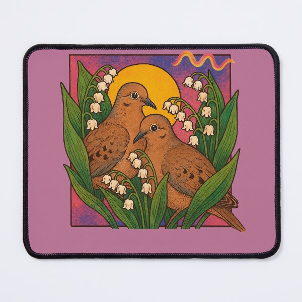 Item preview, Mourning Dove Couple Nature Love Birds designed and sold by FrictionMaxxing.