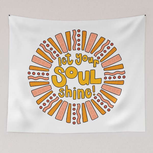 Item preview, Let Your Soul Shine Orange Sunburst designed and sold by GraceMakes03.