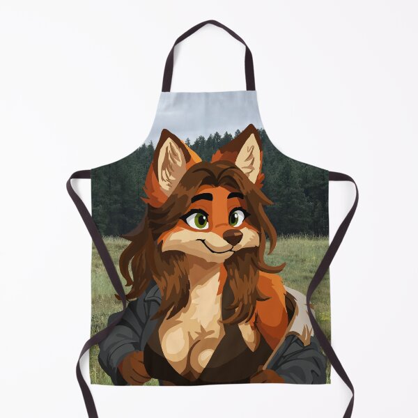 Item preview, Brunette fox Woman in Jean Jacket & Tank Top designed and sold by KlakkDrawsStuff.