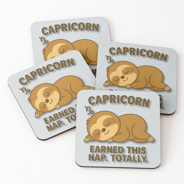 Item preview, Capricorn Sloth – Earned This Nap. Totally. | Funny Zodiac Nap Design designed and sold by konthai.familyart.