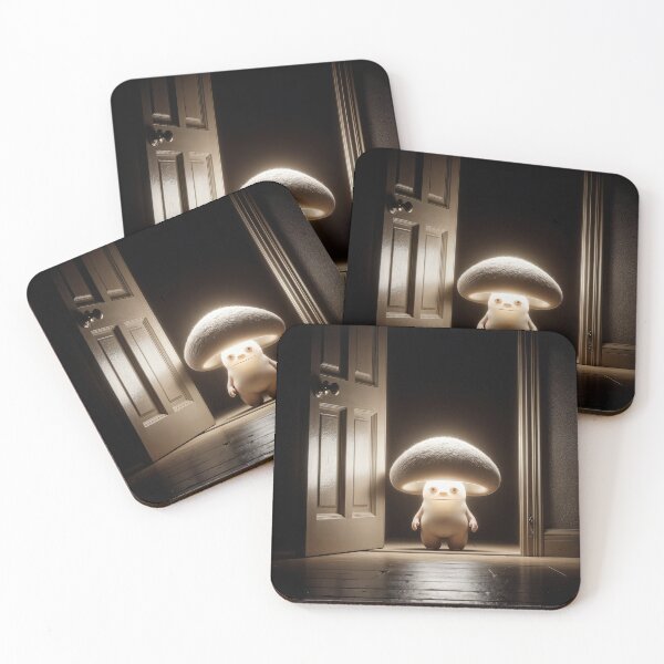 Item preview, Glowing Mushroom Creature In a Doorway designed and sold by Maria Dryfhout.
