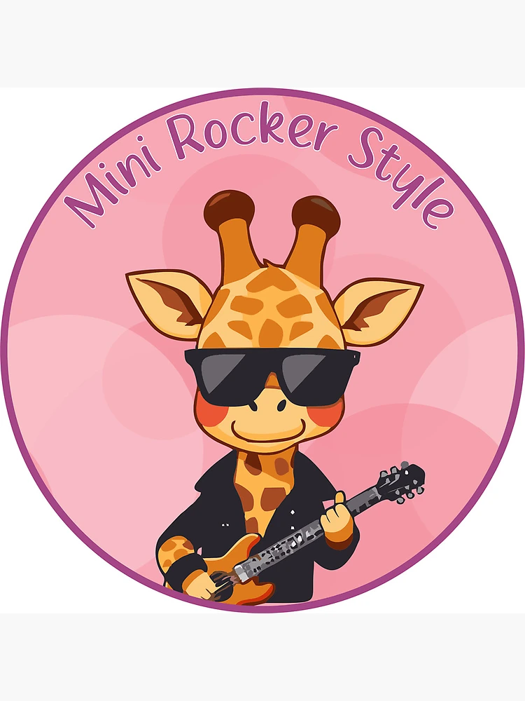 Thumbnail 2 of 2, Postcard, Mini Rocker Style. Giraffe. designed and sold by Mini Rocker.