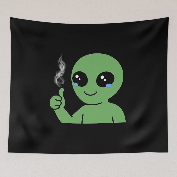 Item preview, Cute Alien Thumbs Up Meme designed and sold by MomentumbyOla.