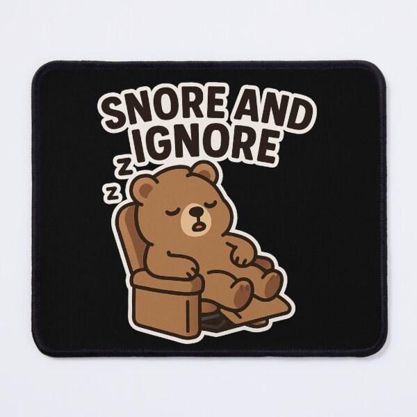 Item preview, Snore and Ignore Bear adorable bear lounges in a recliner designed and sold by Taans-Creation.