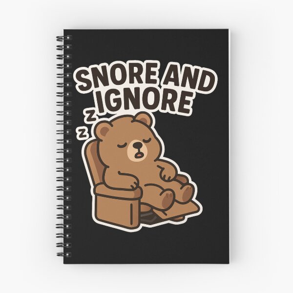 Item preview, Snore and Ignore Bear adorable bear lounges in a recliner designed and sold by Taans-Creation.
