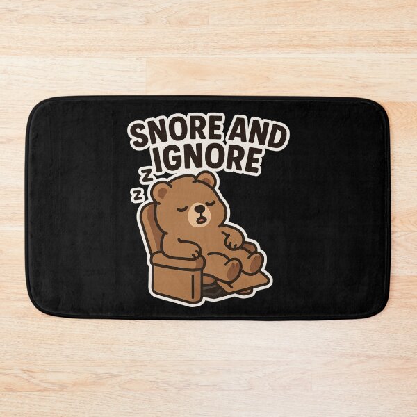 Item preview, Snore and Ignore Bear adorable bear lounges in a recliner designed and sold by Taans-Creation.
