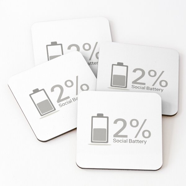 Item preview, Social Battery: 2% designed and sold by Almond Paper Co. .