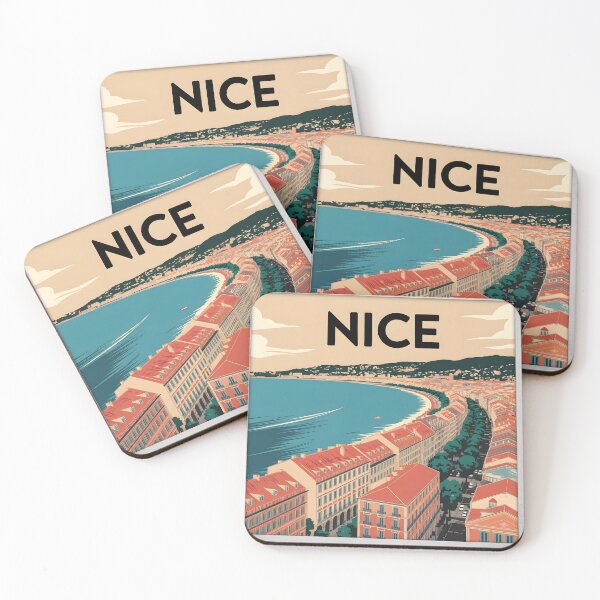 Item preview, Nice: Riviera Elegance Vintage Travel Poster designed and sold by LSVart.