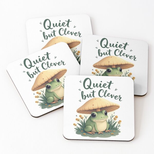 Item preview, "Quiet but Clever" with Frog designed and sold by Almond Paper Co. .