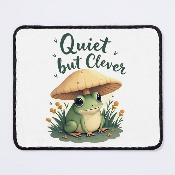 Item preview, "Quiet but Clever" with Frog designed and sold by Almond Paper Co. .