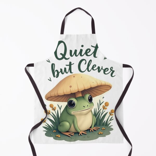 Item preview, "Quiet but Clever" with Frog designed and sold by Almond Paper Co. .