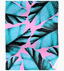 Tropical Banana Leaves Vibes #3 #foliage #decor #art Poster