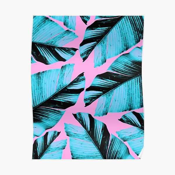 Tropical Banana Leaves Vibes #3 #foliage #decor #art Poster