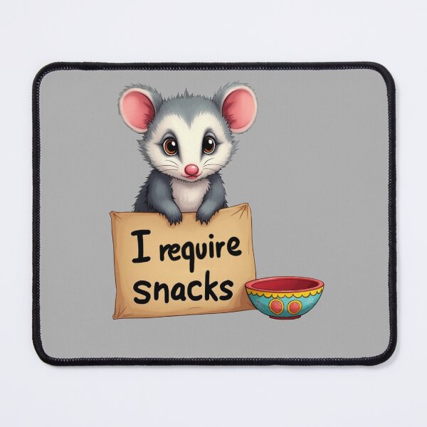 Item preview, I Require Snacks Opossum designed and sold by ChearshiPrints.